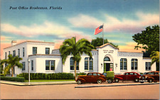 Bradenton Florida FL The Old Post Office Vintage C. 1940's Postcard picture