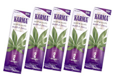 5 Pack KARMA Rolling Paper Organic Wrap  - Purple Chill Flavor 10 Wraps Total picture