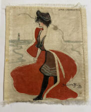 Redondo Beach Girl Hamilton King Artist Signed Tobacco Silk Zira Cigarettes 1910 picture