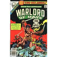 John Carter: Warlord of Mars (1977 series) Annual #1 in VF minus. [g picture