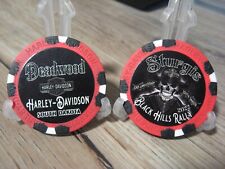 Deadwood Harley Davidson Emblem Poker Chip - Sturgis Black Hills Rally S Dakota picture