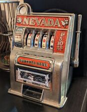 Vintage Bonanza Toy Slot Machine Coin Bank Nevada  picture
