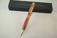 Handmade Tiger Wood Pen with Gold Parts picture