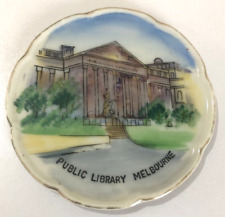 Vintage State Public Library Melbourne Ceramic Small Plate Dish picture