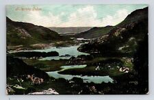 Killarney Lakes Birds Eye View Mountains Cancel 1907 Antique Wakefield Postcard picture