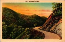 Vintage Postcard A Mountain Roadway Colorful picture