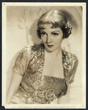 CLAUDETTE COLBERT ACTRESS VINTAGE 1936 ORIGINAL PHOTO picture