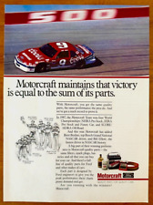 1988 Ford Motorcraft Parts PRINT AD NASCAR Bill Elliot Coors Car picture