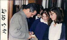 Colin Tarrant signing autographs for pupils at... - Vintage Photograph 1123273 picture