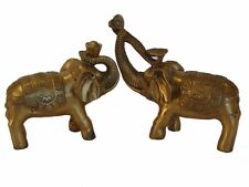 Pair of Brass Elephant Statues picture