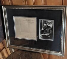 Booker T. Washington Autograph Framed Photo Ltr Tuskagee Civil Rights Activist picture
