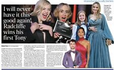 Harry Potter Daniel Radcliffe Ange Jolie Daughter Scherzinger Newspaper Clipping picture