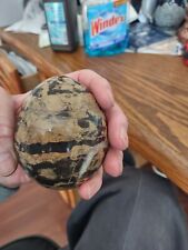 Very Unique Carved Stone Egg 3 1/2 X 3 picture