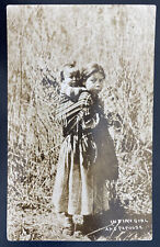 1926 Eagle River WS USA Postcard Cover Native American Indian Girl & Papoose picture