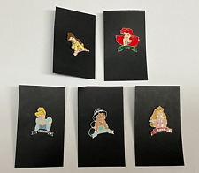 Disney Hidden Mickey Princess Banner (2006) Pin Complete Set of 5 picture