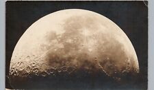 EARTH'S MOON CLOSE-UP real photo postcard rppc lick observatory ~rare/unique picture