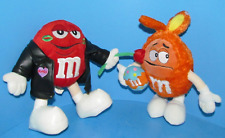 M&M Holiday Collectables Red Valentine & Orange Easter Bunny Plushies 8-10