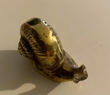 Vintage MCM Brass Snail Paperweight Figurine (SM) Slug Decor picture