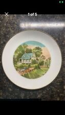 Vintage Gold Trim “ Summer” Currier & Ives Decorative Plate picture