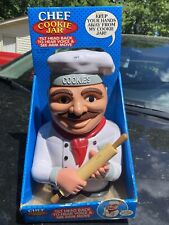 Fun-Damental Talking Chef Cookie Jar 2002 Vintage French Chef BRAND NEW BAT INCL picture