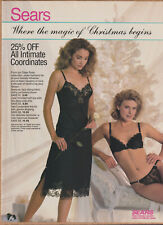 Pretty Ladies In Lacy Black Intimates Vintage Catalog Lingerie Photo Ad Clipping picture