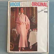 Vogue 2230 Paris Original Christian Dior Evening Dress Sewing Pattern Size 10 picture