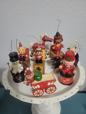 russ vintage wooden ornaments lot of 6 picture
