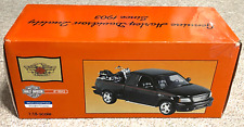1/18 ERTL Ford F-150 Harley Davidson Crew Pickup w/Fat Boy Motorcycle in box picture