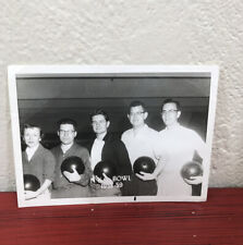 Vintage 1958-59 NKC Bowling Photo Black White Mid Century North Kansas City picture