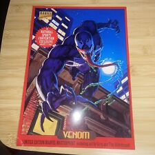 1994 Marvel Masterpieces Venom National Sports Convention 9 Card Uncut Sheet picture