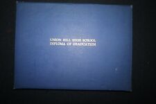 1939 Union Hill High School, New Jersey  Diploma of Graduation within Folder picture