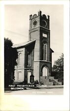 1ST PRESBYTERIAN CHURCH real photo postcard rppc GOLCONDA ILLINOIS IL 1940s picture