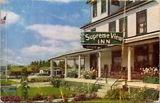 Supreme View Inn Franconia & Crawford Notch White Mts NH Chrome Cancel Postcard picture