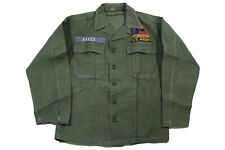US Vietnam 2nd Armored Division OG-107 Sateen Utility Shirt Jacket Uniform picture