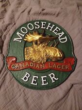 Vintage Moosehead Beer Canadian Lager Plastic Sign  picture