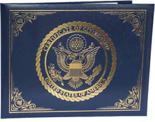 U.S. Citizenship and Naturalization Certificate Holder. Gold 8.5x11 inches  picture