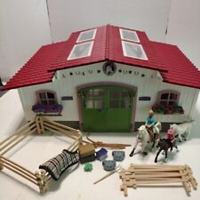 Schleich Horse Club Riding Center Stable Barn Horses Figure Accessories See Pic picture