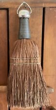 Vintage STRAW WHISK Hand Broom Wire Wrapped - Metal Ring Primitive Country picture