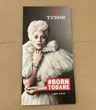 RARE TUDOR Watch Lady Gaga Store Counter Display Sign Ad Born to Dare picture
