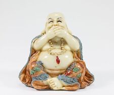 Feng Shui Speak No Evil Happy Face Laughing Buddha Figurine Home Decor Statue picture