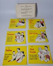 1950S ADAMS Display card Set gags tricks 6 cards with Original Box RARE NOS  picture
