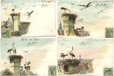 BIRDS incl. Vintage LITHO 39 Postcards Pre-1940 (L4456) picture
