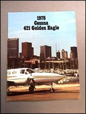 1978 Cessna 421 Golden Eagle Airplane Aircraft Vintage Sales Brochure Catalog picture