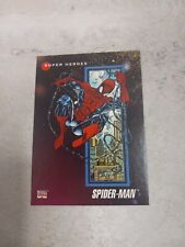 1992 IMPEL MARVEL UNIVERSE SERIES III SPIDER-MAN CARD #1 vintage prototype card picture