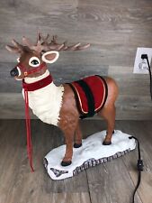 Reindeer Head Moves Holiday Creations 16” Tall X 15” Long  VTG 1998  picture