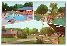 c1950's Tomahawk Lodge Blackduck Lake Pool Blackduck Minnesota MN Postcard picture
