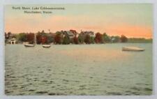 North Shore, Lake Cobbosseecontee, Manchester, ME Maine Postcard (#6531) picture
