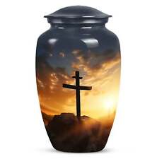 Large Cross Urn for Adult Female and Male Ashes Burial picture