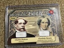 Historic autographs DNA prime Two Charles Dickens and Charlotte Brontë 6/17 picture