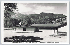 Vintage Postcard - Garden Motel - W. 24 Hwy - Manitou Springs Colorado - CO picture